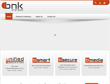 Tablet Screenshot of bnksystems.com